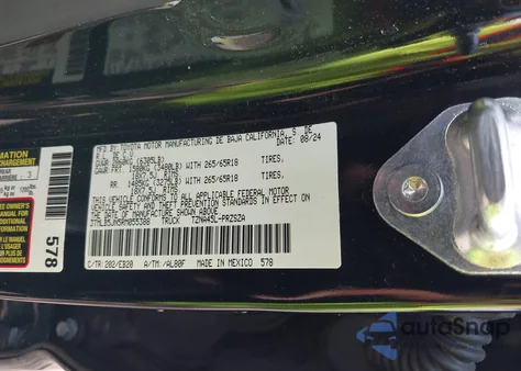 2024 Toyota Tacoma Limited 4Wd z USA, uszkodzony, nr VIN 3TMLB5JN5RM055388